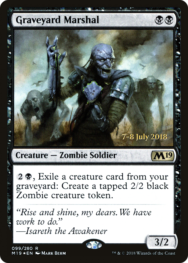 Graveyard Marshal (PM19-99S) - Core Set 2019 Promos Foil