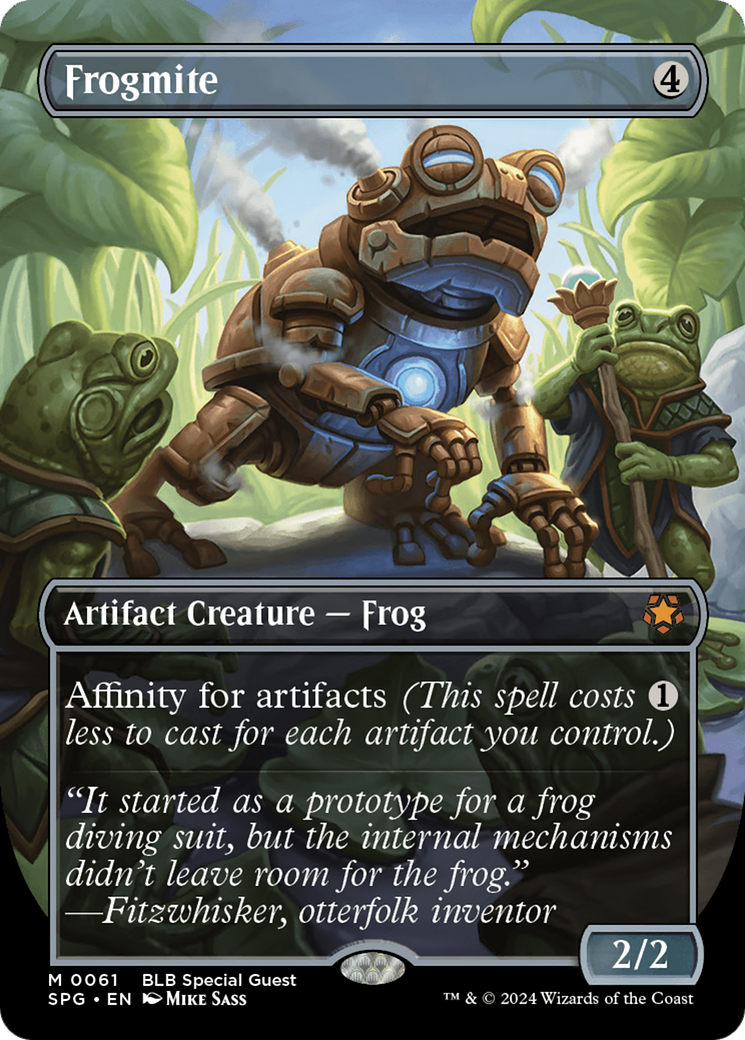 Frogmite (SPG-061) - Special Guests (Borderless) Foil - Premium MTG Single from Wizards of the Coast - Just $3.23! Shop now at Game Crave Tournament Store