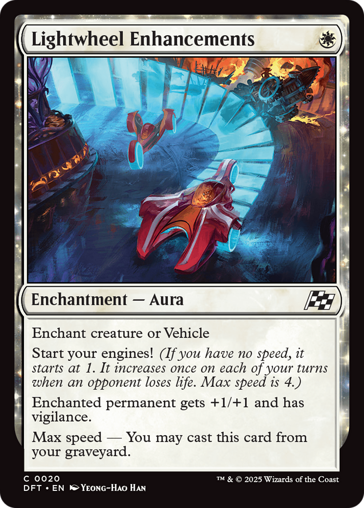 Lightwheel Enhancements (DFT-020) - Aetherdrift Foil - Premium MTG Single from Wizards of the Coast - Just $0.08! Shop now at Game Crave Tournament Store