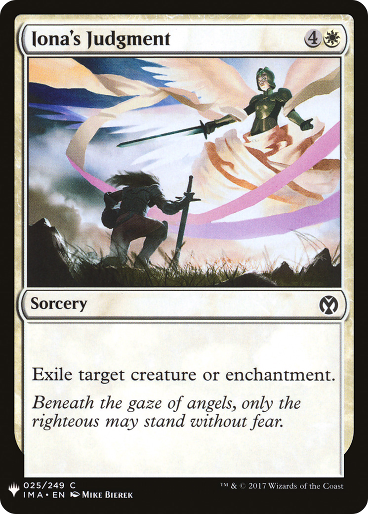 Iona's Judgment (MB1-142) - Mystery Booster