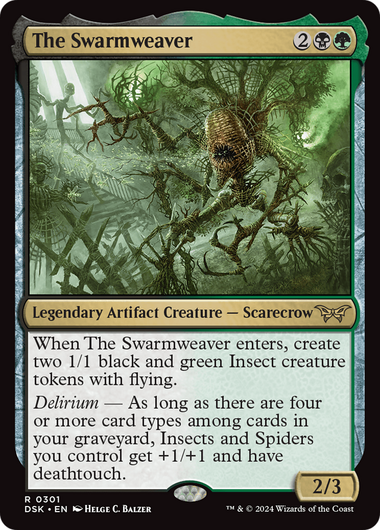 The Swarmweaver (DSK-301) - Duskmourn: House of Horror Foil - Premium MTG Single from Wizards of the Coast - Just $0.46! Shop now at Game Crave Tournament Store