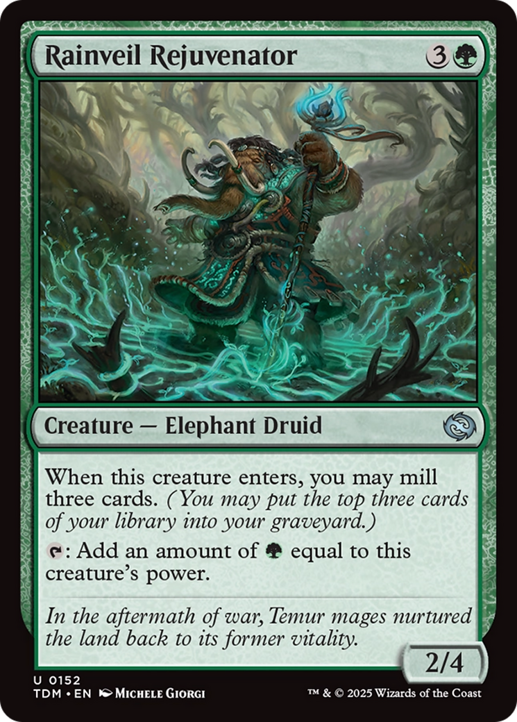 Rainveil Rejuvenator (TDM-152) - Tarkir: Dragonstorm Foil - Premium MTG Single from Wizards of the Coast - Just $0.08! Shop now at Game Crave Tournament Store