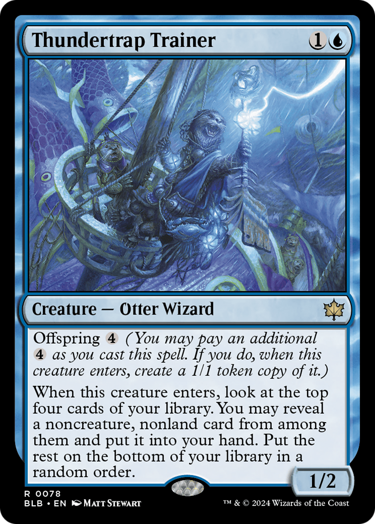 Thundertrap Trainer (BLB-078) - Bloomburrow Foil - Premium MTG Single from Wizards of the Coast - Just $1.54! Shop now at Game Crave Tournament Store