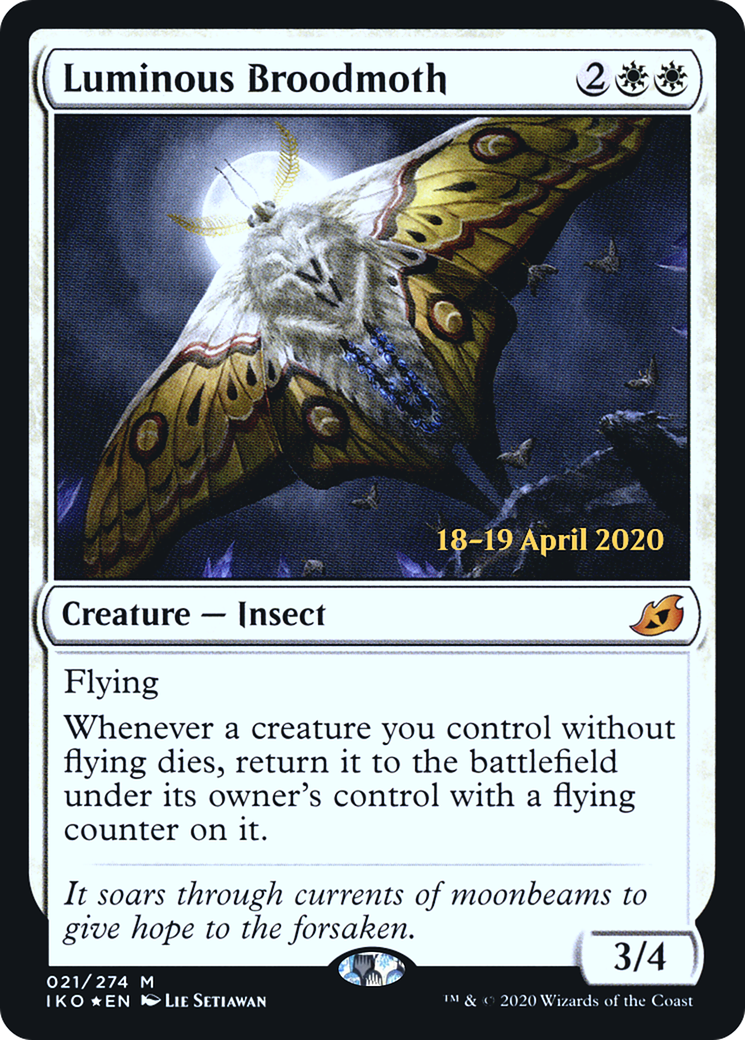 Luminous Broodmoth (PIKO-21S) - Ikoria: Lair of Behemoths Promos Foil
