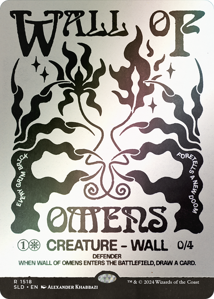 Wall of Omens (SLD-1518★) - Secret Lair Drop: (Showcase) Foil - Premium MTG Single from Wizards of the Coast - Just $3.78! Shop now at Game Crave Tournament Store