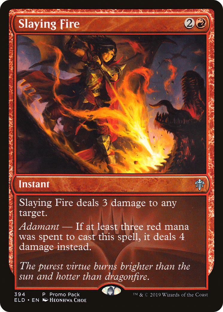 Slaying Fire (ELD-394) - Throne of Eldraine Foil