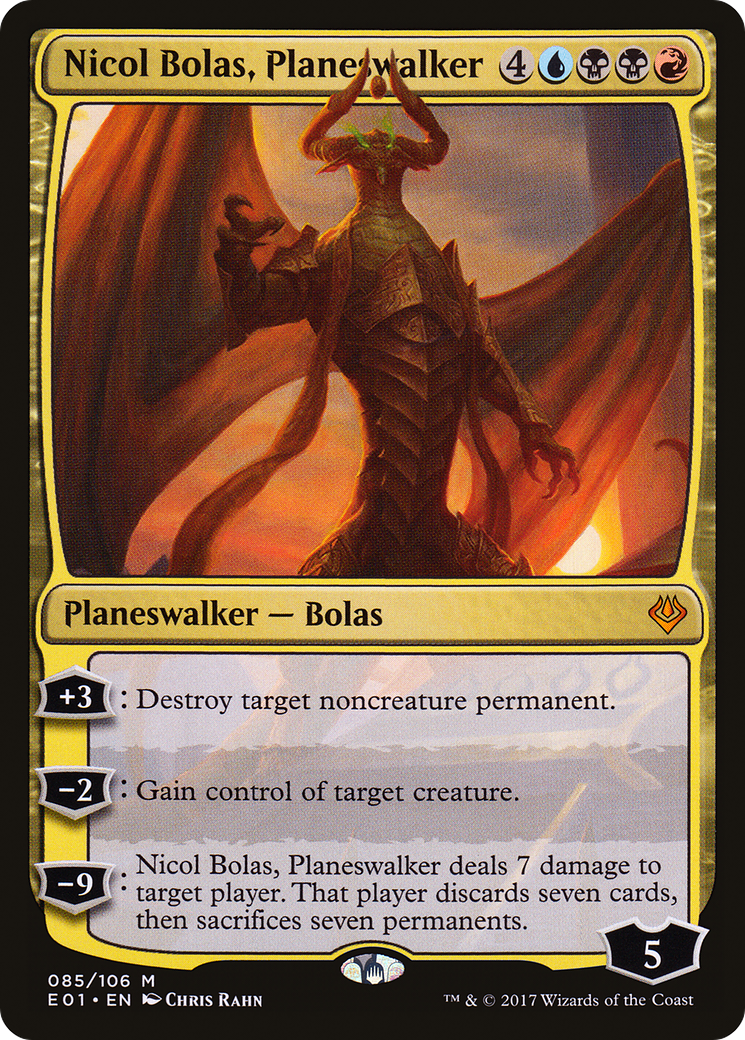 Nicol Bolas, Planeswalker (E01-085) - Archenemy: Nicol Bolas