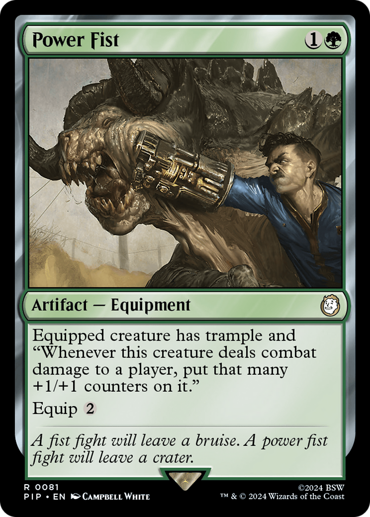 Power Fist (PIP-081) - Fallout - Premium MTG Single from Wizards of the Coast - Just $5.90! Shop now at Game Crave Tournament Store