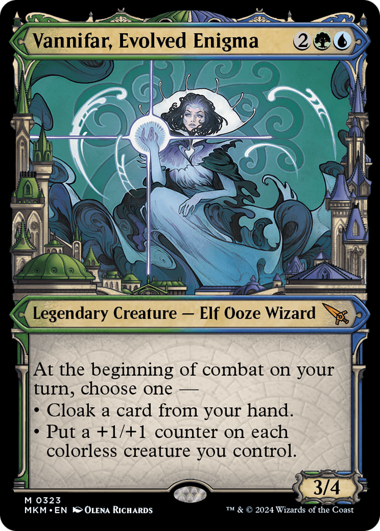 Vannifar, Evolved Enigma (MKM-323) - Murders at Karlov Manor: (Showcase) - Premium MTG Single from Wizards of the Coast - Just $1.91! Shop now at Game Crave Tournament Store