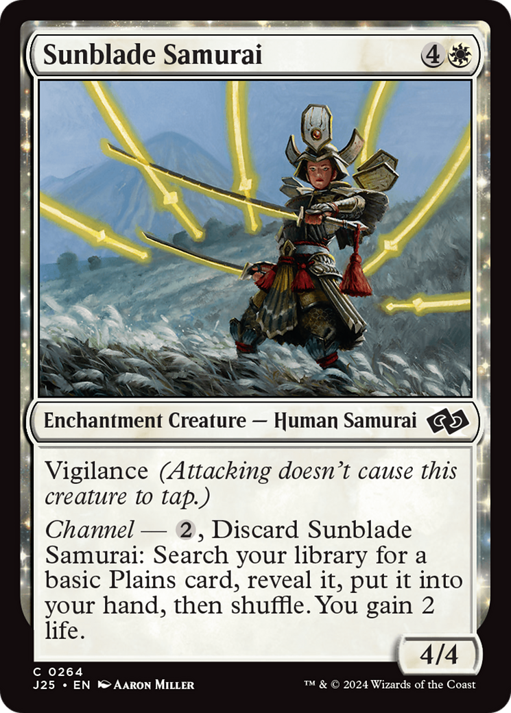 Sunblade Samurai (J25-264) - Foundations Jumpstart - Premium MTG Single from Wizards of the Coast - Just $0.25! Shop now at Game Crave Tournament Store
