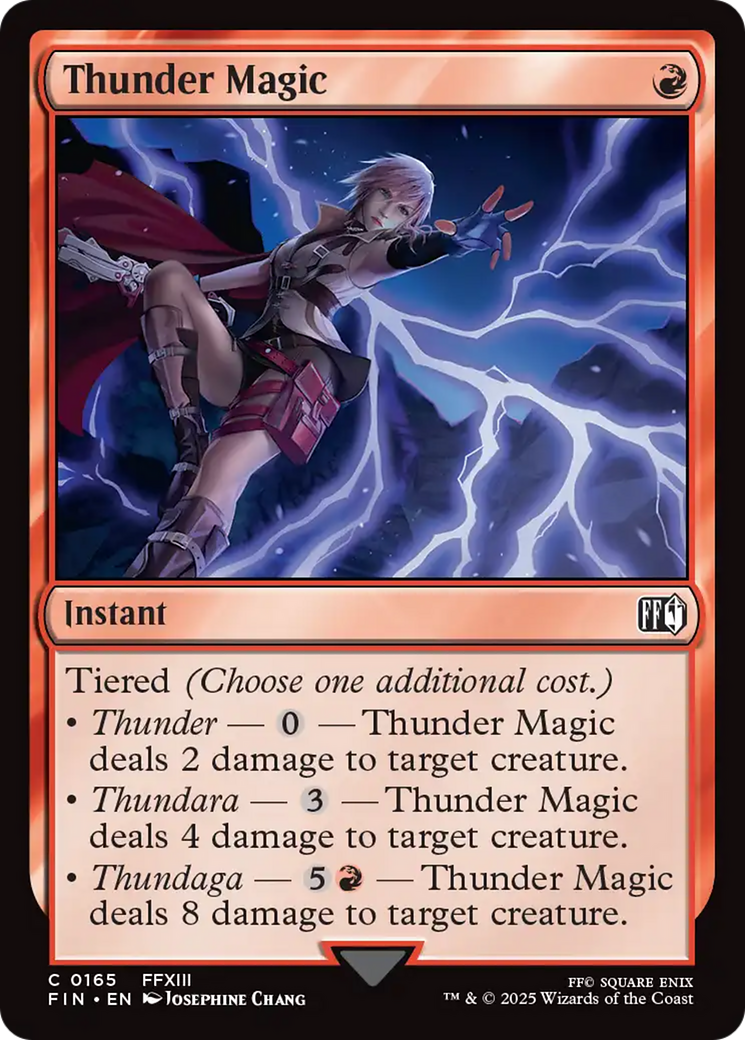 Thunder Magic (FIN-165) - FINAL FANTASY - Premium MTG Single from Wizards of the Coast - Just $0.08! Shop now at Game Crave Tournament Store