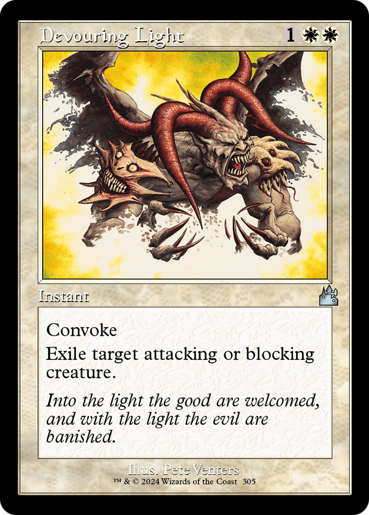 Devouring Light (RVR-305) - Ravnica Remastered Foil - Premium MTG Single from Wizards of the Coast - Just $0.25! Shop now at Game Crave Tournament Store