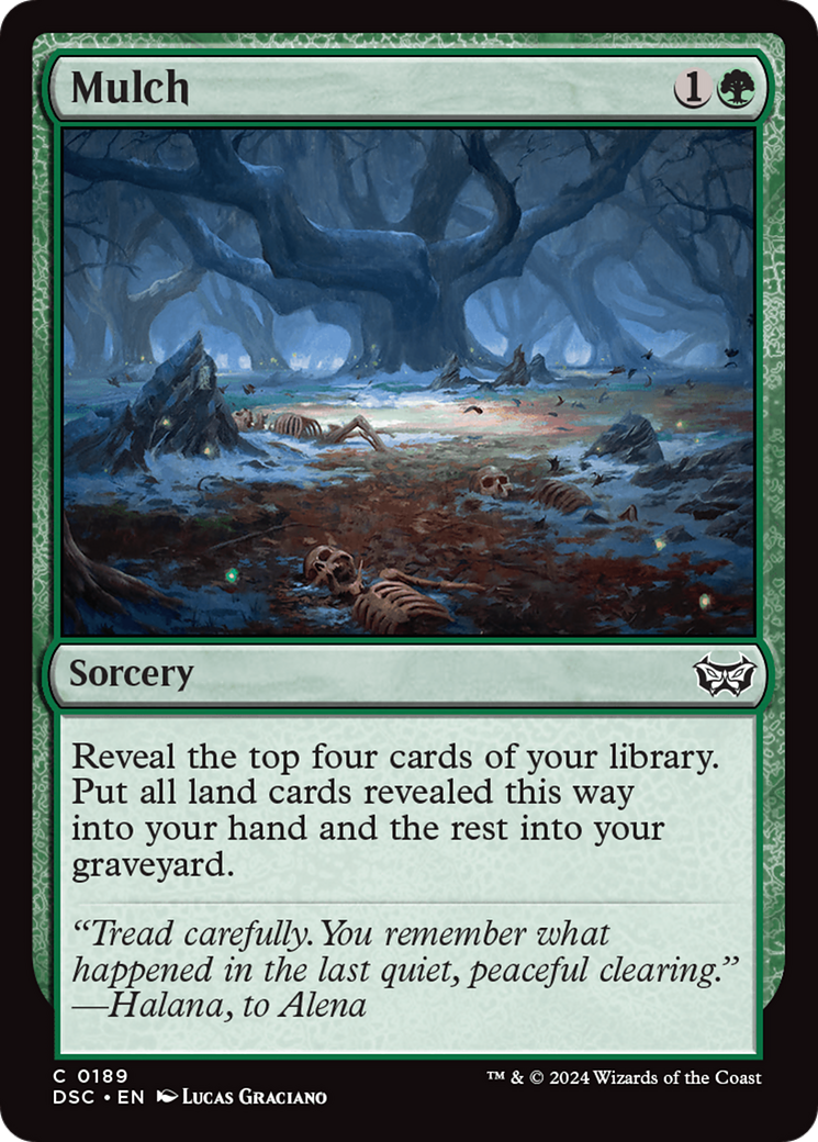 Mulch (DSC-189) - Duskmourn: House of Horror Commander - Premium MTG Single from Wizards of the Coast - Just $0.25! Shop now at Game Crave Tournament Store