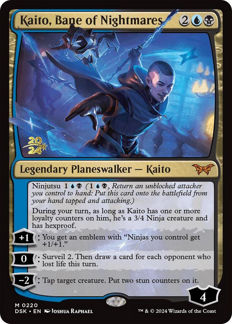 Kaito, Bane of Nightmares (PDSK-220S) - Duskmourn: House of Horror Promos Foil - Premium MTG Single from Wizards of the Coast - Just $18.24! Shop now at Game Crave Tournament Store