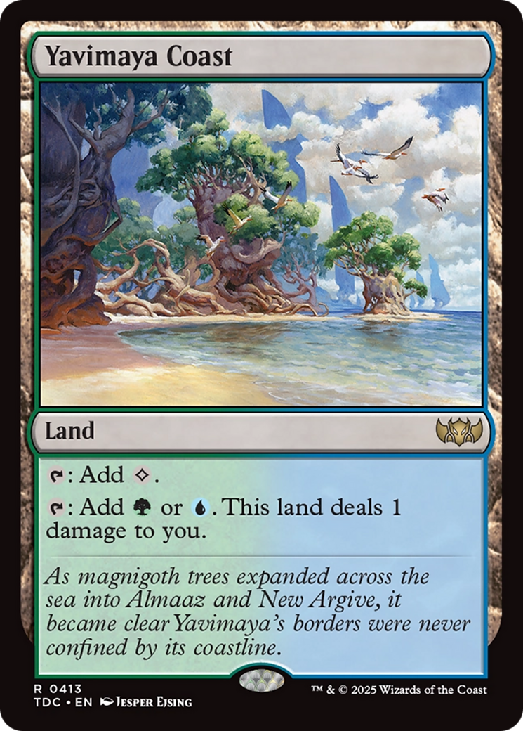 Yavimaya Coast (TDC-413) - Tarkir: Dragonstorm Commander - Premium MTG Single from Wizards of the Coast - Just $0.08! Shop now at Game Crave Tournament Store