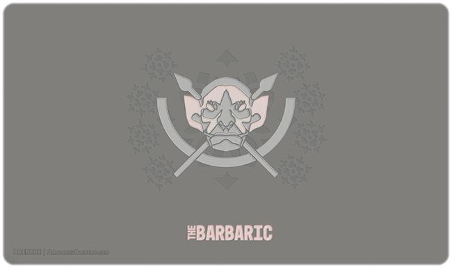 The Barbaric Playmat - Premium Playmat from Inked Gaming - Just $34.99! Shop now at Game Crave Tournament Store