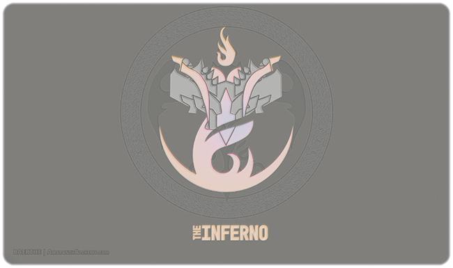 The Inferno Playmat - Premium Playmat from Inked Gaming - Just $34.99! Shop now at Game Crave Tournament Store