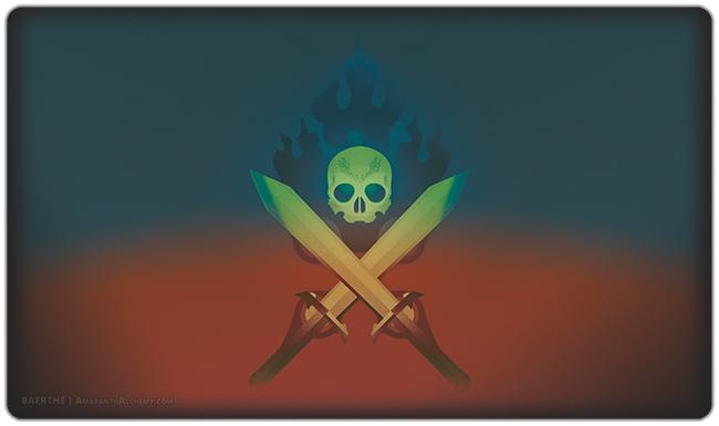 Skull Riot Playmat - Premium Playmat from Inked Gaming - Just $34.99! Shop now at Game Crave Tournament Store