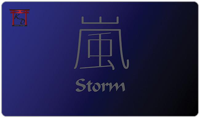 Storm Kanji Playmat - Premium Playmat from Inked Gaming - Just $34.99! Shop now at Game Crave Tournament Store