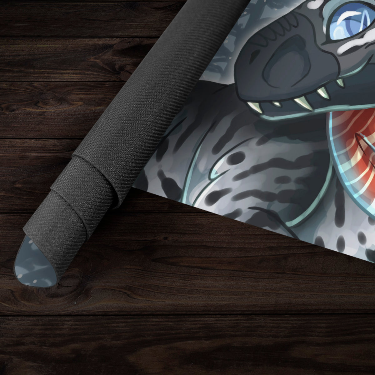 Winter Tyrannosaurus Playmat - Premium Playmat from Inked Gaming - Just $34.99! Shop now at Game Crave Tournament Store