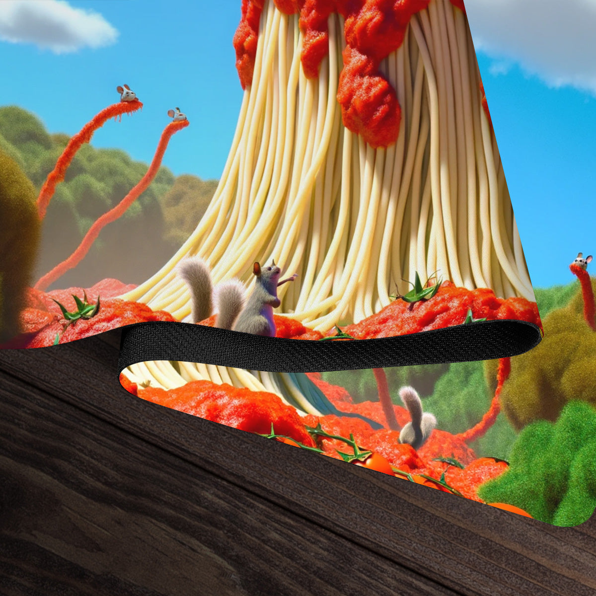Squirrel Dinner Spaghetti Playmat - Premium Playmat from Inked Gaming - Just $34.99! Shop now at Game Crave Tournament Store