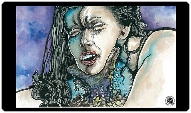 Zombie Choke Playmat - Premium Playmat from Inked Gaming - Just $34.99! Shop now at Game Crave Tournament Store