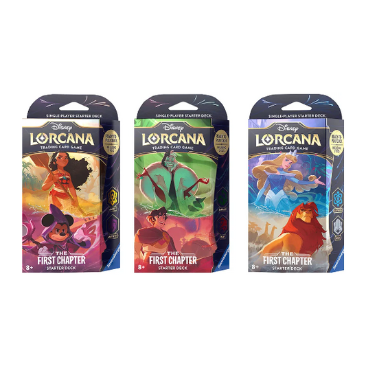 Lorcana TCG - The First Chapter Starter Deck - Premium Lorcana Sealed from Ravensburger - Just $19.99! Shop now at Game Crave Tournament Store