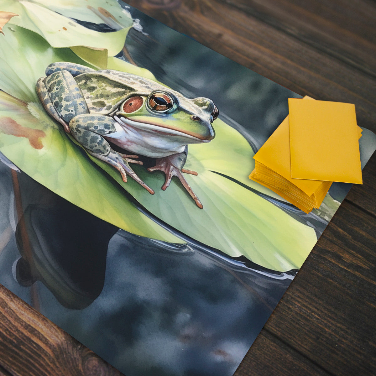 Toad on a Lily Pad Playmat - Premium Playmat from Inked Gaming - Just $34.99! Shop now at Game Crave Tournament Store