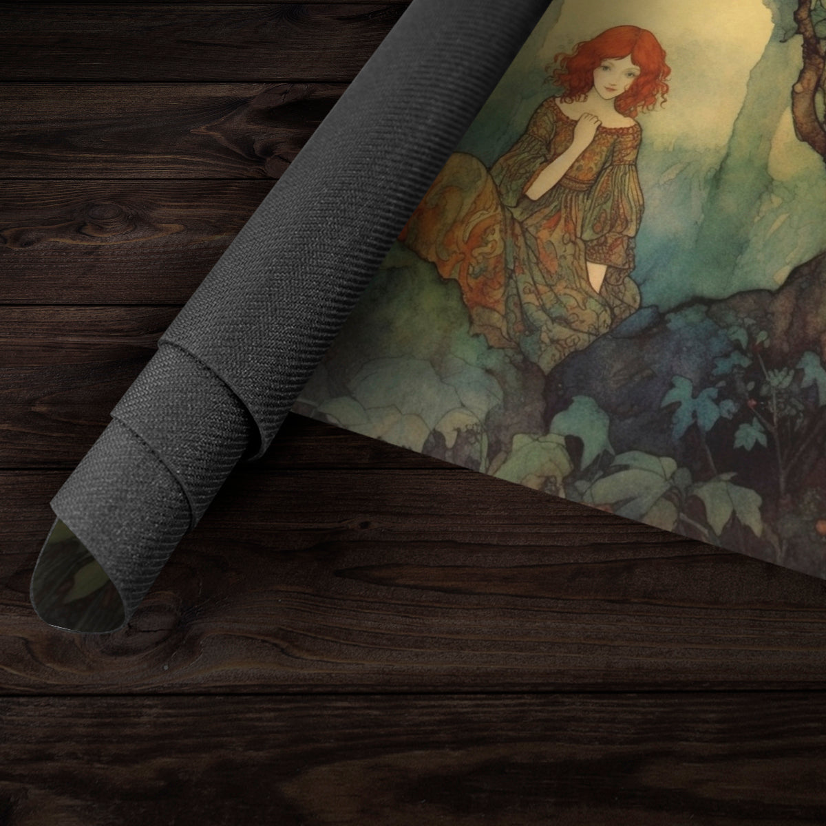 Wandering Girl Playmat - Premium Playmat from Inked Gaming - Just $34.99! Shop now at Game Crave Tournament Store