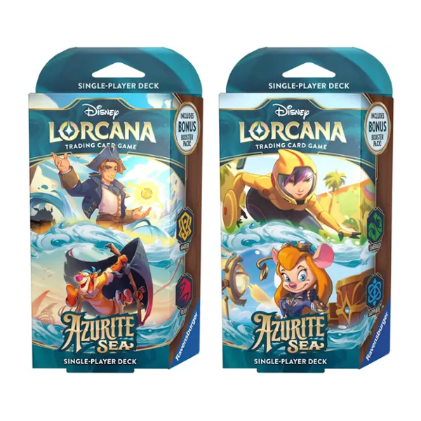Lorcana TCG - Azurite Sea Starter Deck - Premium Lorcana Sealed from Ravensburger - Just $19.99! Shop now at Game Crave Tournament Store