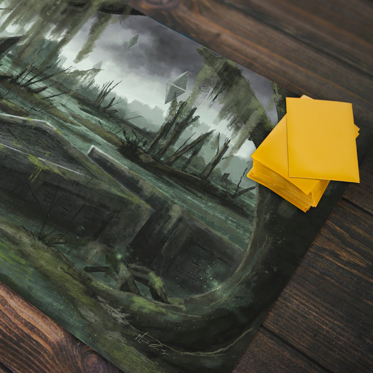 Swamp of the Mysterious Ancients Playmat - Premium Playmat from Inked Gaming - Just $34.99! Shop now at Game Crave Tournament Store
