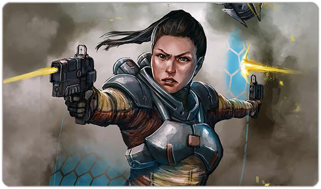Space Girl Playmat - Premium Playmat from Inked Gaming - Just $34.99! Shop now at Game Crave Tournament Store