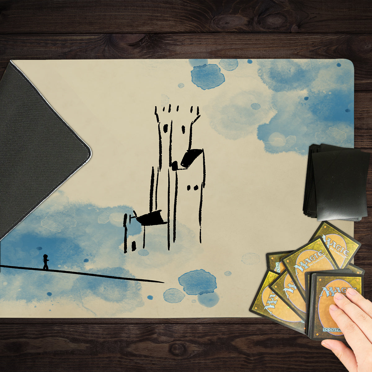 The Tower on the Lake Playmat - Premium Playmat from Inked Gaming - Just $34.99! Shop now at Game Crave Tournament Store