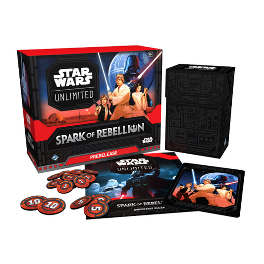 Star Wars Unlimited TCG - Spark of Rebellion Prerelease Box - Premium SWU Sealed from Fantasy Flight Games - Just $29.99! Shop now at Game Crave Tournament Store