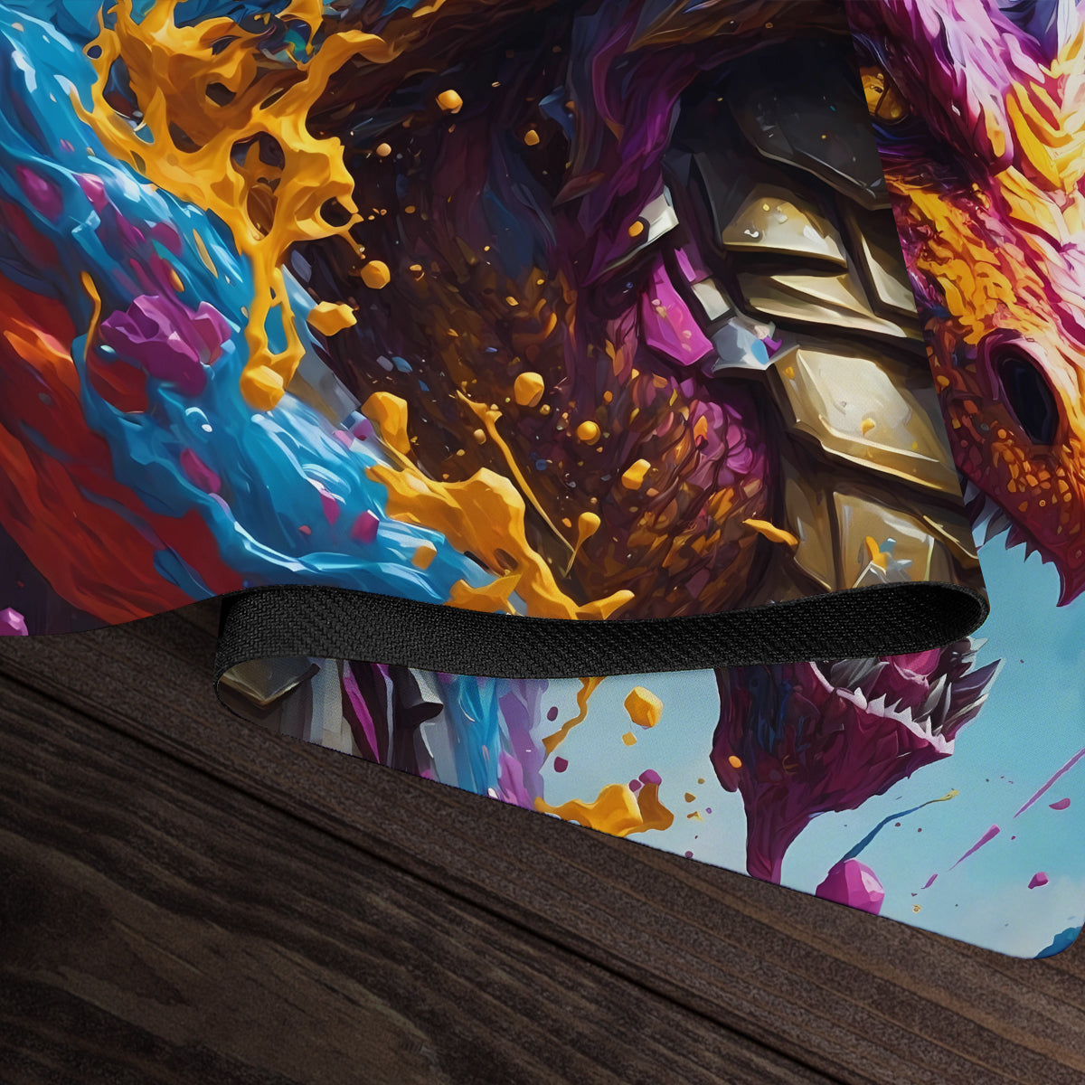 Water Color Dragon Playmat - Premium Playmat from Inked Gaming - Just $34.99! Shop now at Game Crave Tournament Store