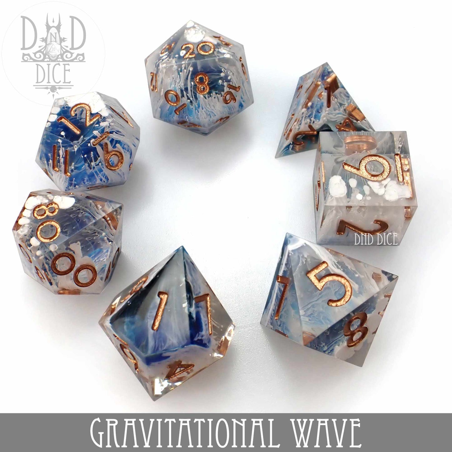 Gravitational Wave Handmade Dice Set - Premium Dice Sets & Games from DND DICE - Just $19.99! Shop now at Game Crave Tournament Store
