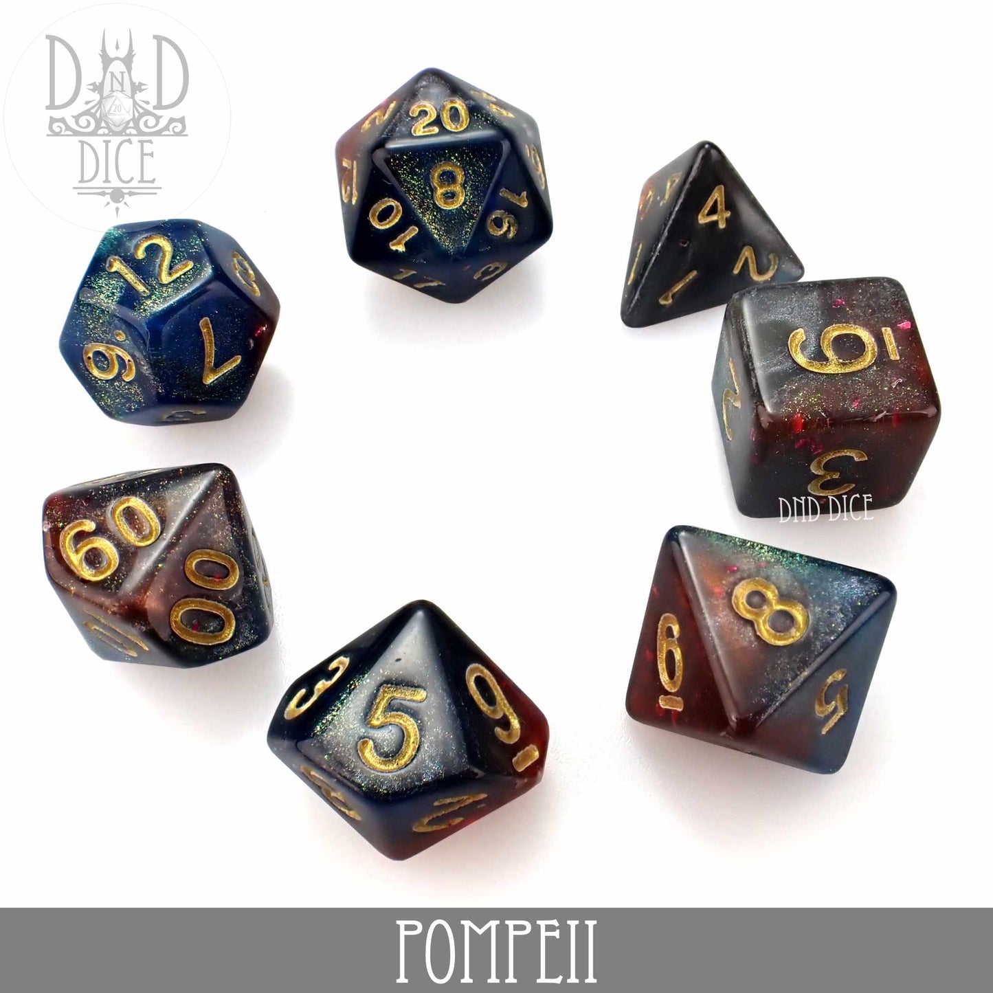 Pompeii Dice Set - Premium Dice Sets & Games from DND DICE - Just $9! Shop now at Game Crave Tournament Store