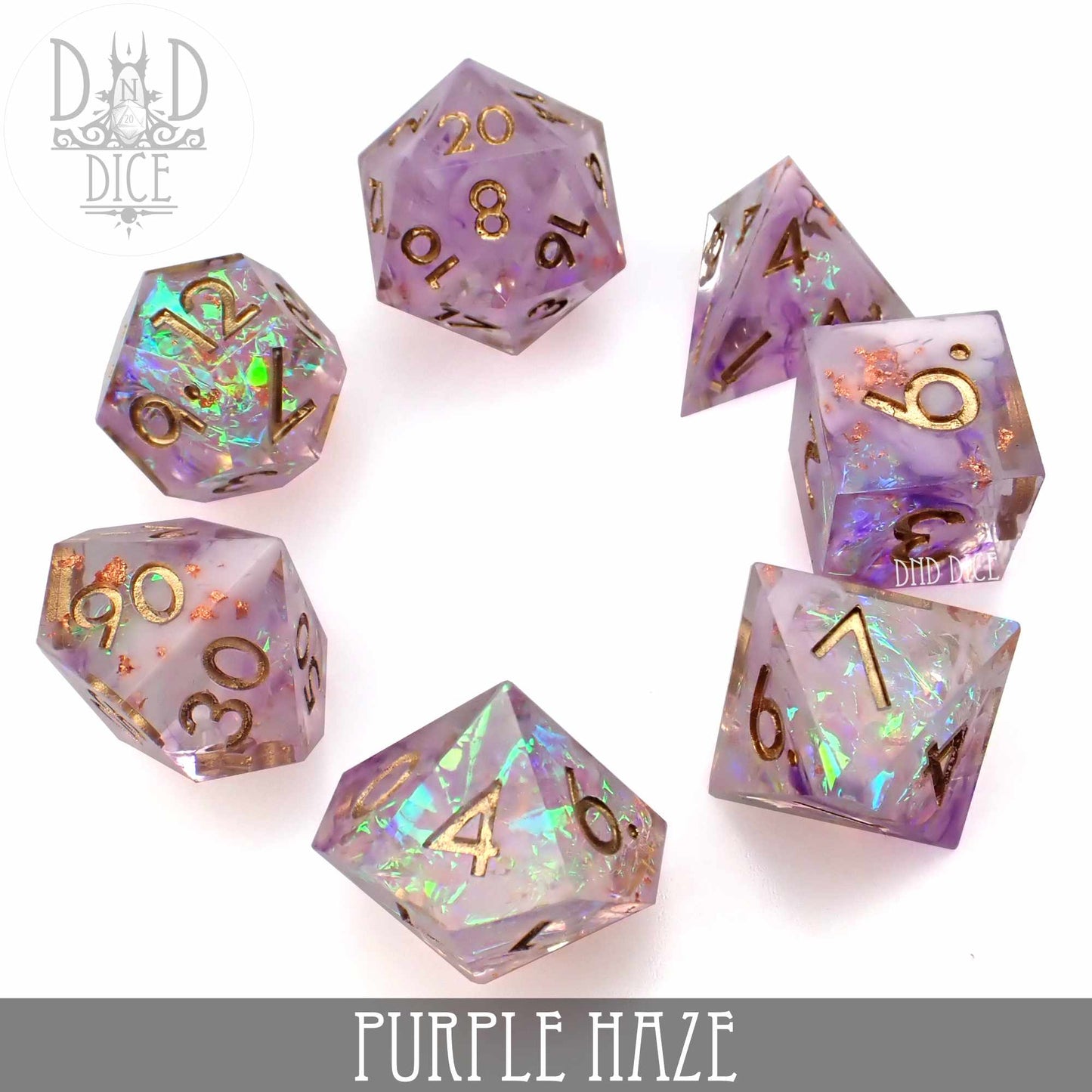 Purple Haze Handmade Dice Set - Premium Dice Sets & Games from DND DICE - Just $19.99! Shop now at Game Crave Tournament Store