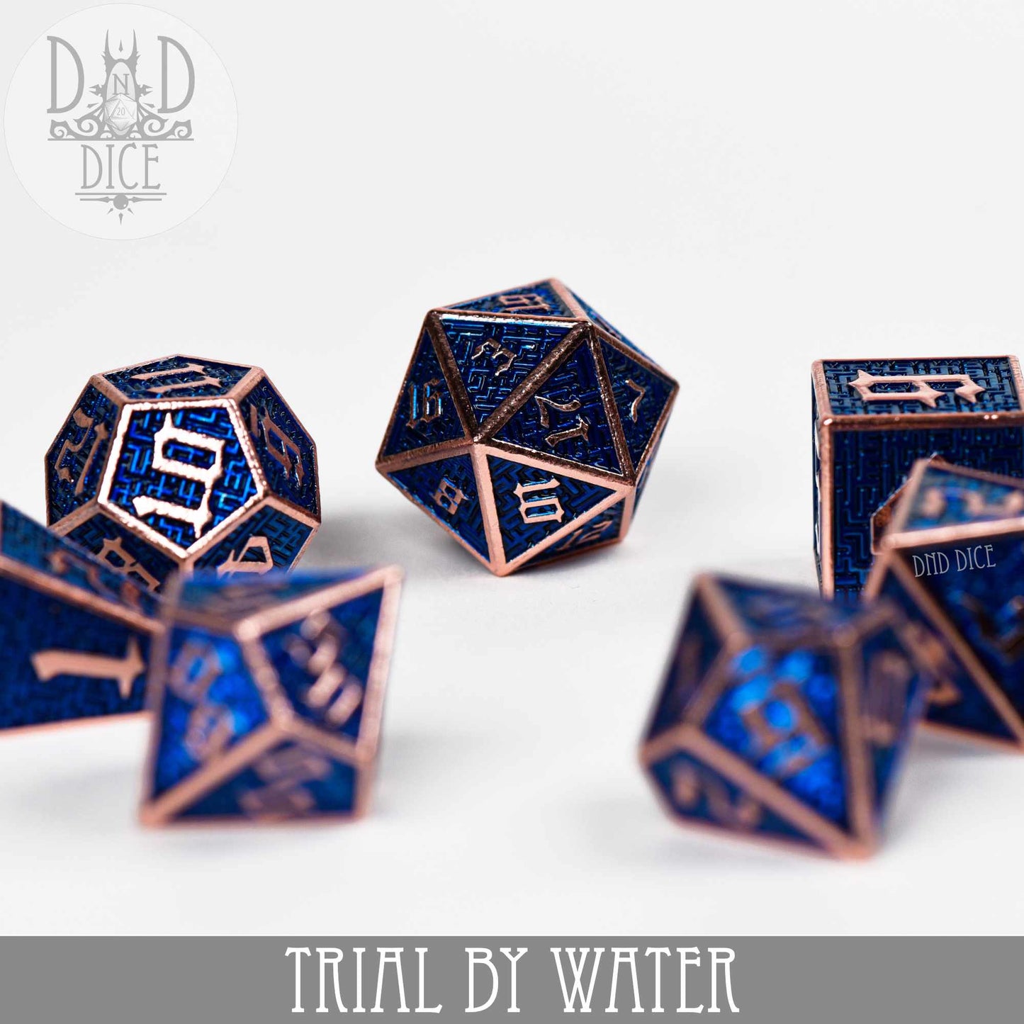 Trial By Water Metal Dice Set - Premium Dice Sets & Games from DND DICE - Just $19.99! Shop now at Game Crave Tournament Store