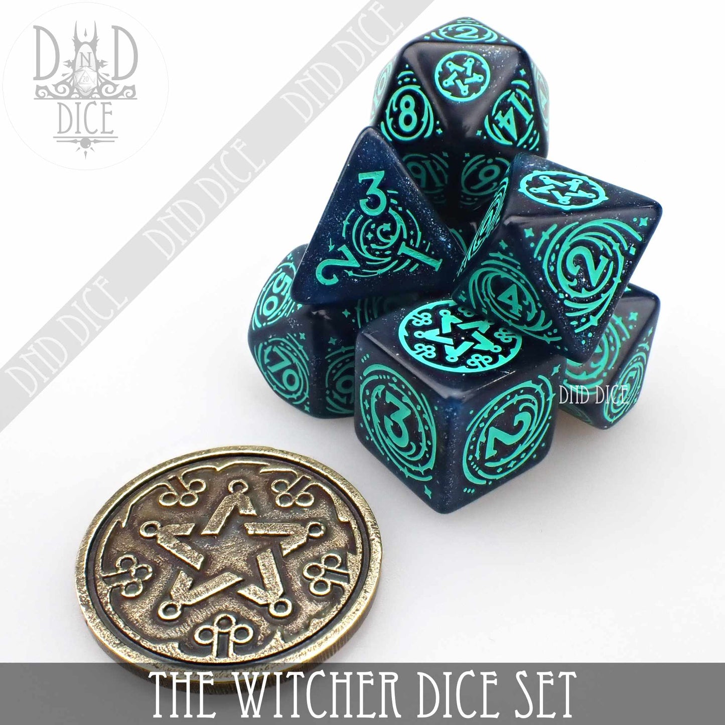 The Witcher Dice Set and Coin - Yennefer - Premium Dice Sets & Games from DND DICE - Just $24! Shop now at Game Crave Tournament Store