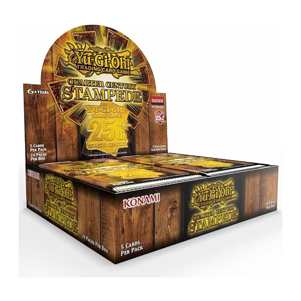 Yu-Gi-Oh TCG - Quarter Century Stampede Booster Box - Premium YGO Sealed from Konami - Just $119.99! Shop now at Game Crave Tournament Store