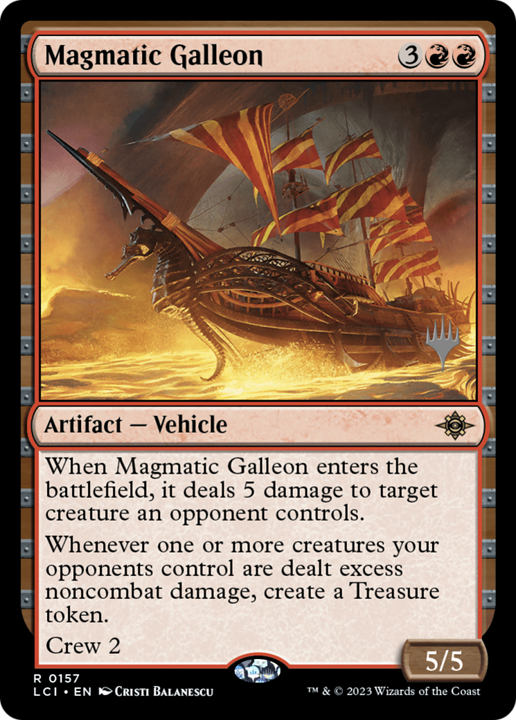Magmatic Galleon (PLCI-157P) - The Lost Caverns of Ixalan Promos - Premium MTG Single from Wizards of the Coast - Just $0.26! Shop now at Game Crave Tournament Store
