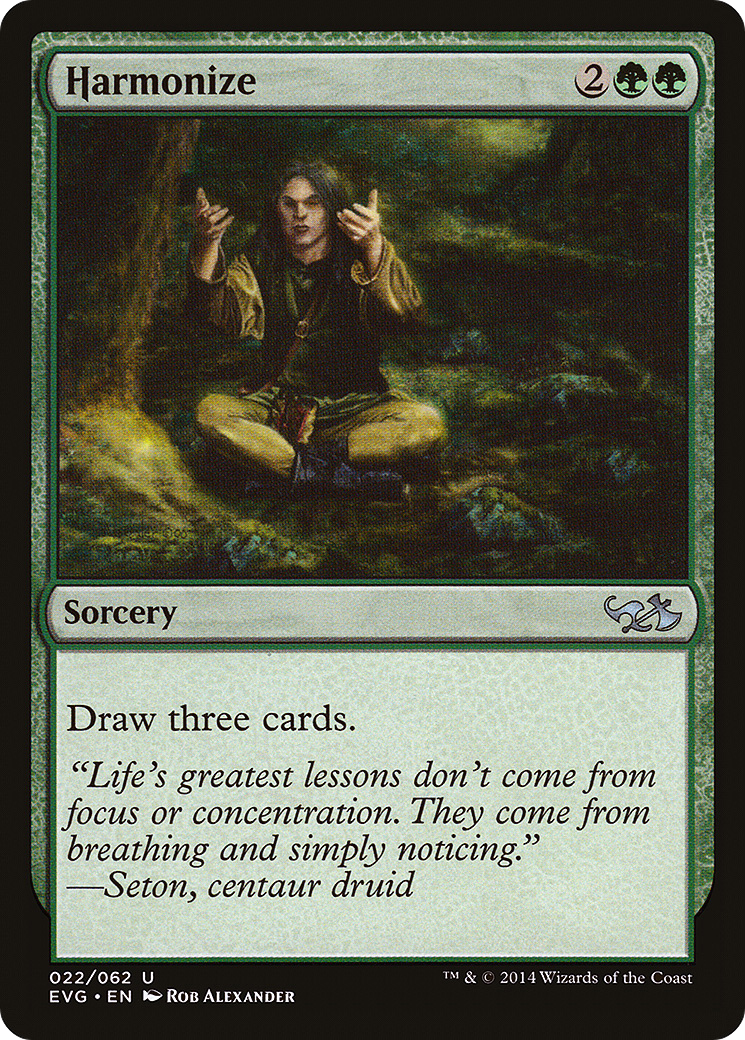 Harmonize (EVG-022) - Duel Decks Anthology: Elves vs. Goblins