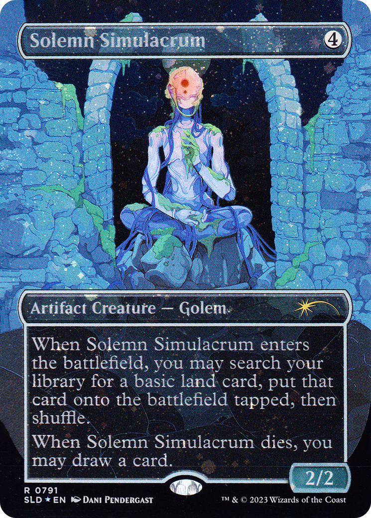 Solemn Simulacrum (SLD-791★) - Secret Lair Drop (Borderless) Foil - Premium MTG Single from Wizards of the Coast - Just $10.69! Shop now at Game Crave Tournament Store