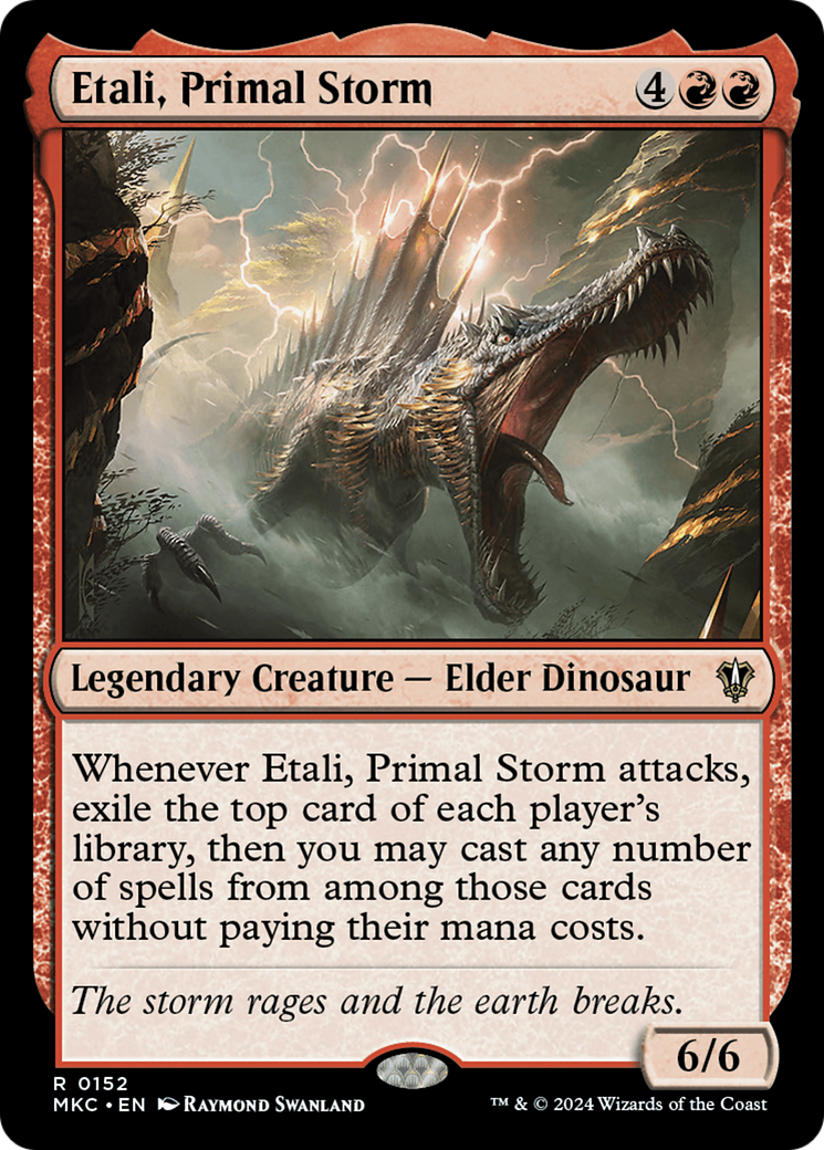 Etali, Primal Storm (MKC-152) - Murders at Karlov Manor Commander - Premium MTG Single from Wizards of the Coast - Just $0.25! Shop now at Game Crave Tournament Store