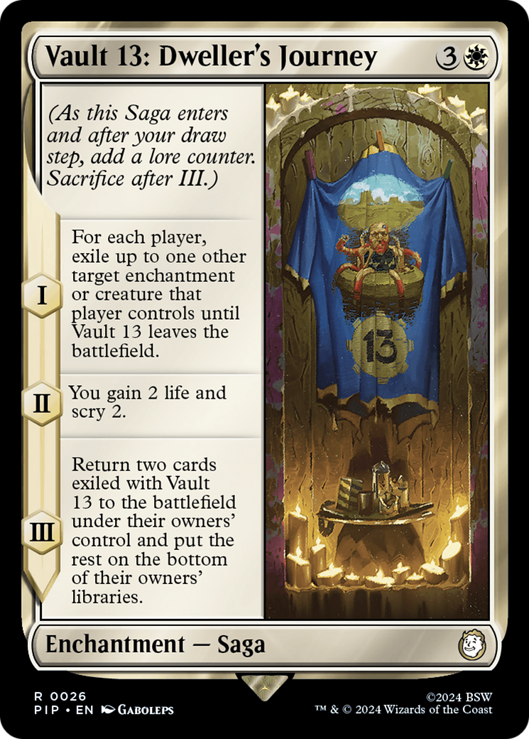 Vault 13: Dweller's Journey (PIP-026) - Fallout - Premium MTG Single from Wizards of the Coast - Just $0.25! Shop now at Game Crave Tournament Store