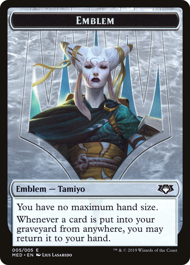 Tamiyo, the Moon Sage Emblem (TMED-0R5) - Mythic Edition Tokens