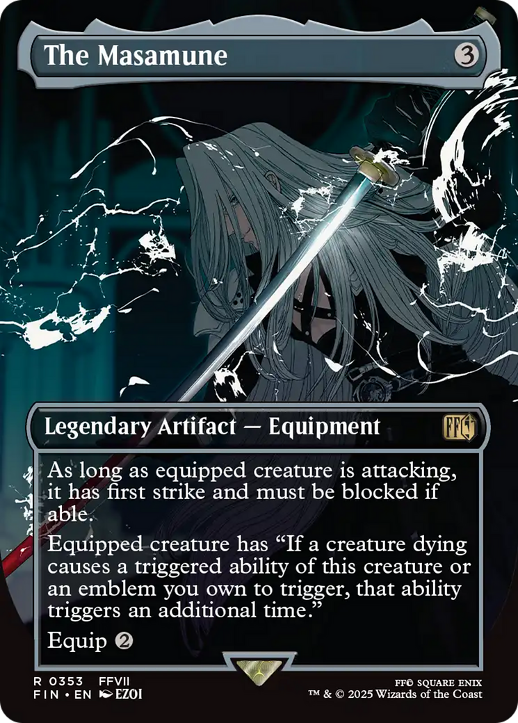 The Masamune (FIN-353) - FINAL FANTASY (Borderless) - Premium MTG Single from Wizards of the Coast - Just $1.89! Shop now at Game Crave Tournament Store