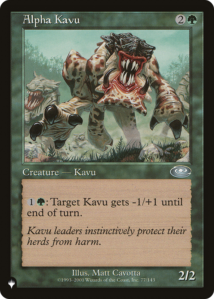 Alpha Kavu (PLIST-161) - The List