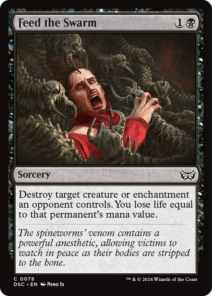 Feed the Swarm (DSC-078) - Duskmourn: House of Horror Commander - Premium MTG Single from Wizards of the Coast - Just $0.25! Shop now at Game Crave Tournament Store